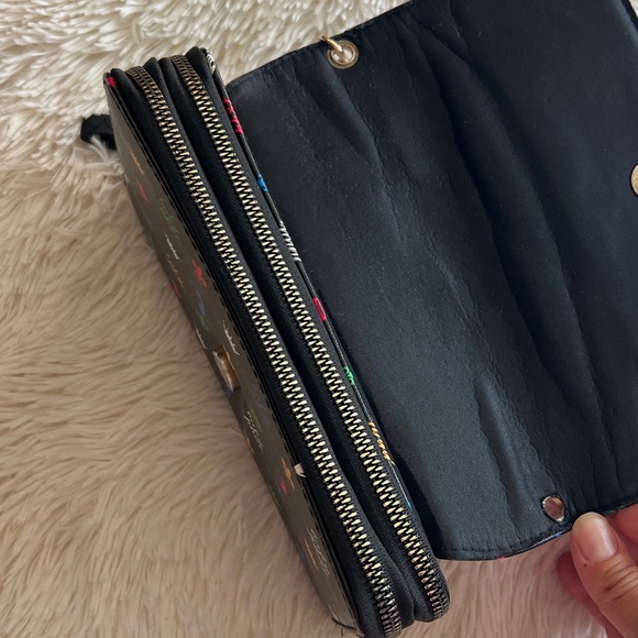 Baby Phat Black Wallet with Colorful Crown Design - Picture 4 of 7